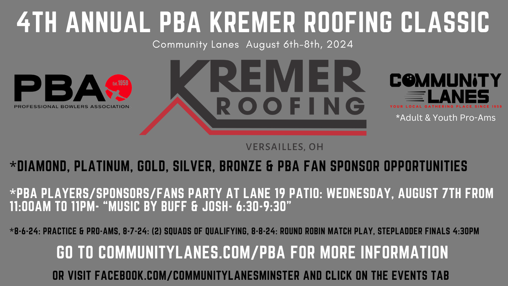 2024 PBA Kremer Roofing banner