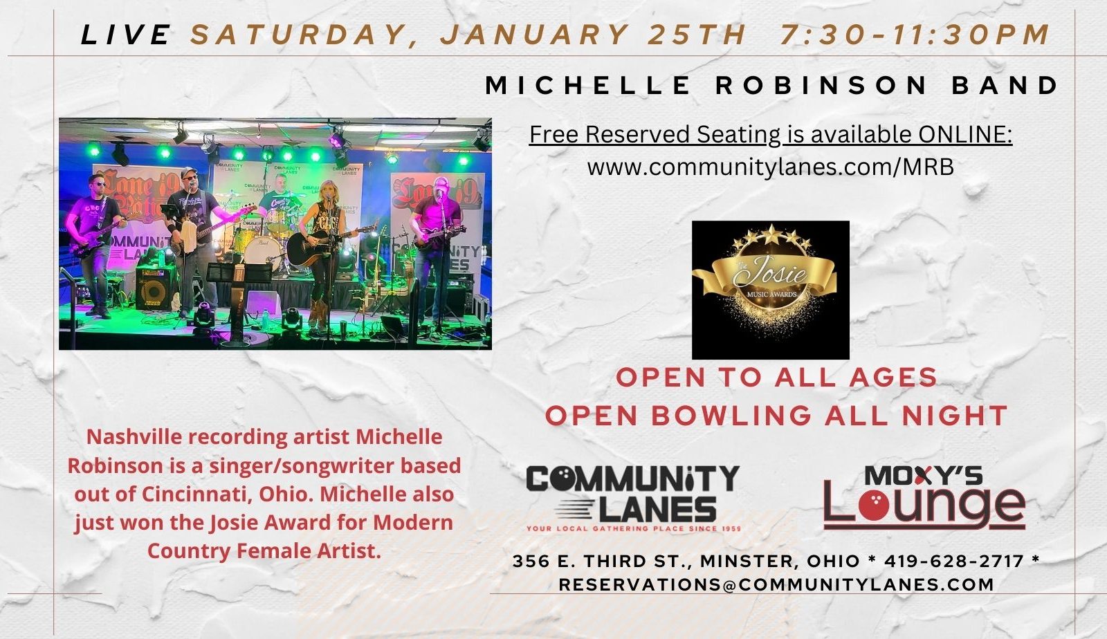 2025 Michelle Robinson band