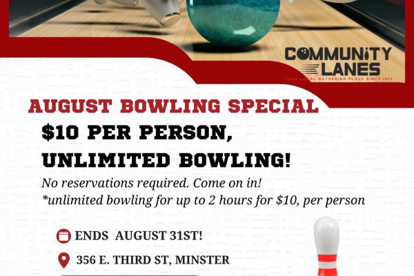 august bowling special 10 dollars