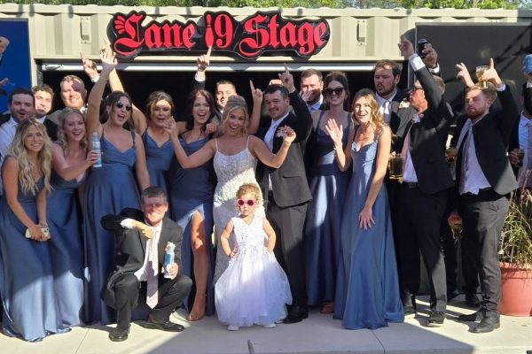 Lane 19 Patio Pit Stop after ceremony before reception